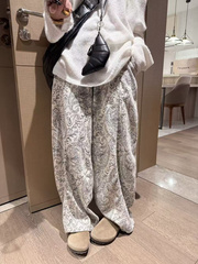 Women's printed casual trousers