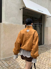 Heart-shaped hollow drawstring coat