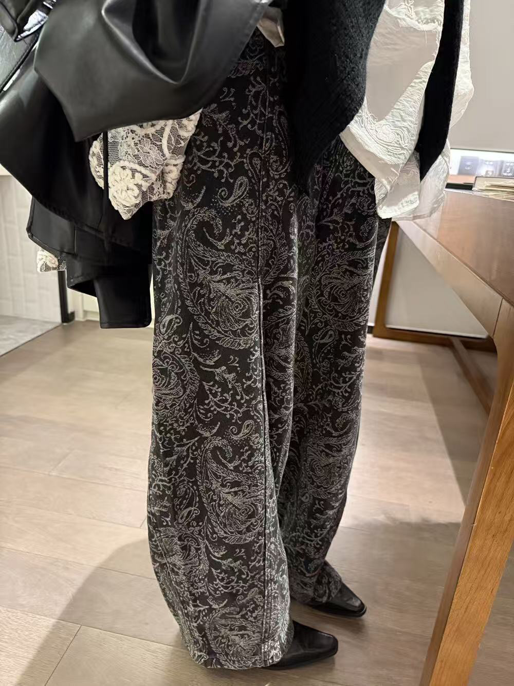 Women's printed casual trousers