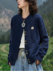 Ladies' plush casual coat
