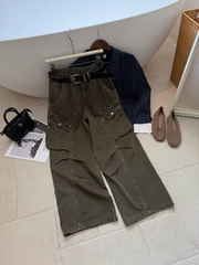 Women's multi-pocket casual workwear pants