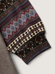 Ladies' long-sleeved Bohemian knitted pieces