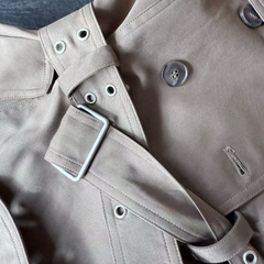 Sexy one-shoulder windproof coat