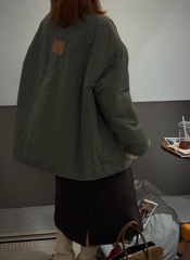 Ladies' plush coat (wearable on both sides)