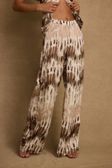 Ladies' casual straight Bohemian trousers