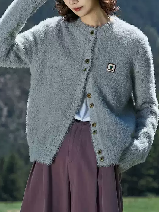 Ladies' plush casual coat