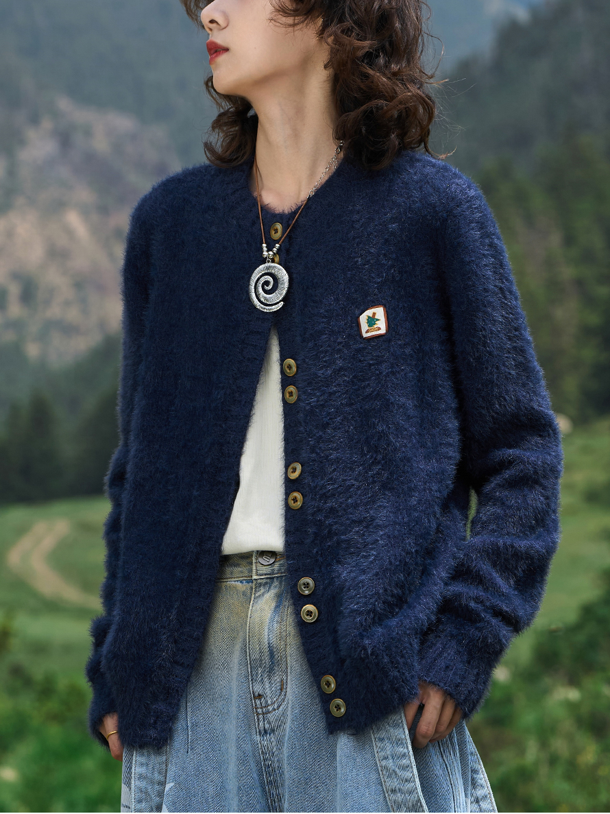 Ladies' plush casual coat