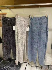 Women's printed casual trousers