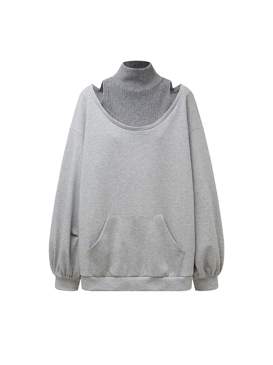 Off-shoulder pullover casual sweatshirt