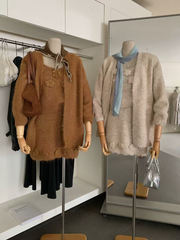 A three-piece set of casual three-dimensional crocheted patterns