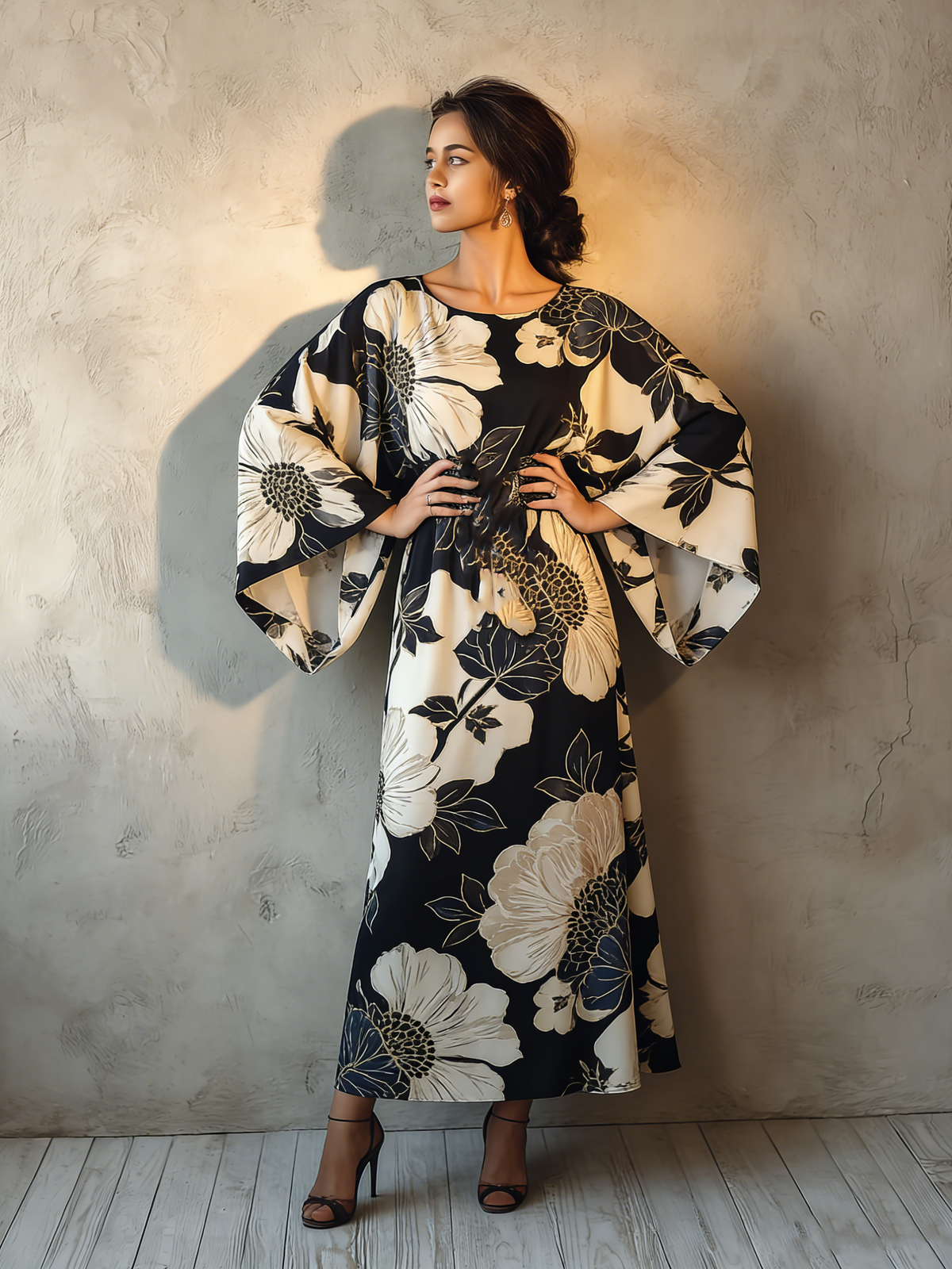 Casual printed long dress