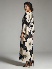 Casual printed long dress