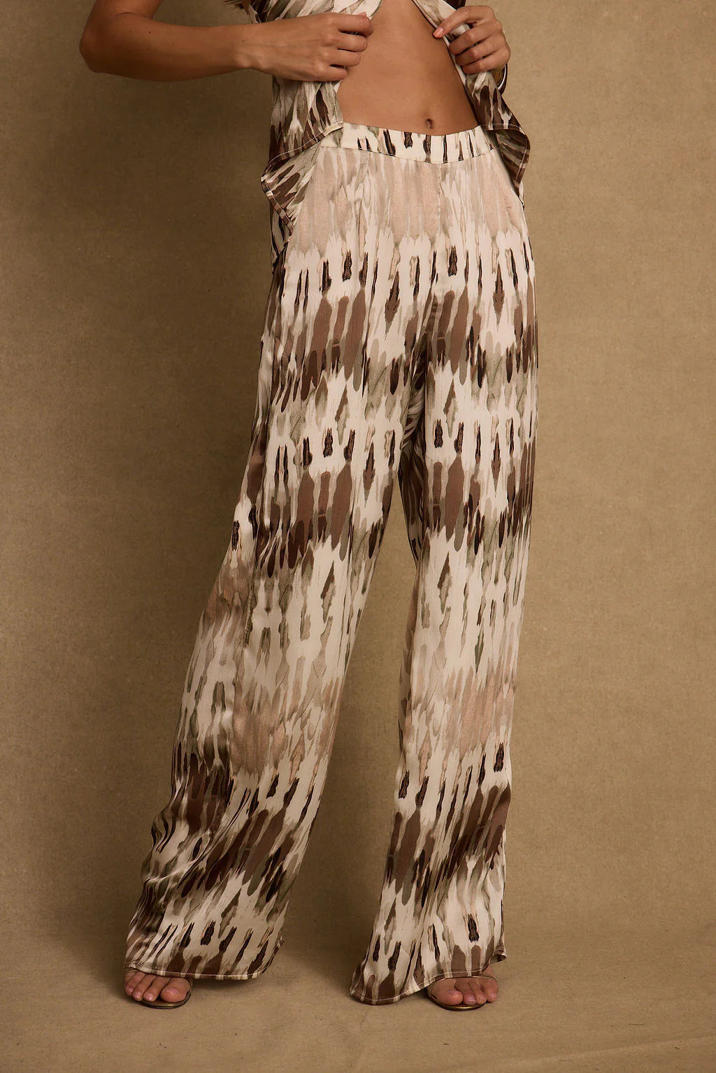 Ladies' casual straight Bohemian trousers